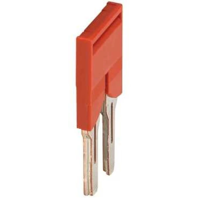 Mostek grzebieniowy 2‑torowy 6mm2 czerwony NSYTRAL62 /50 szt./ - obrazek 1