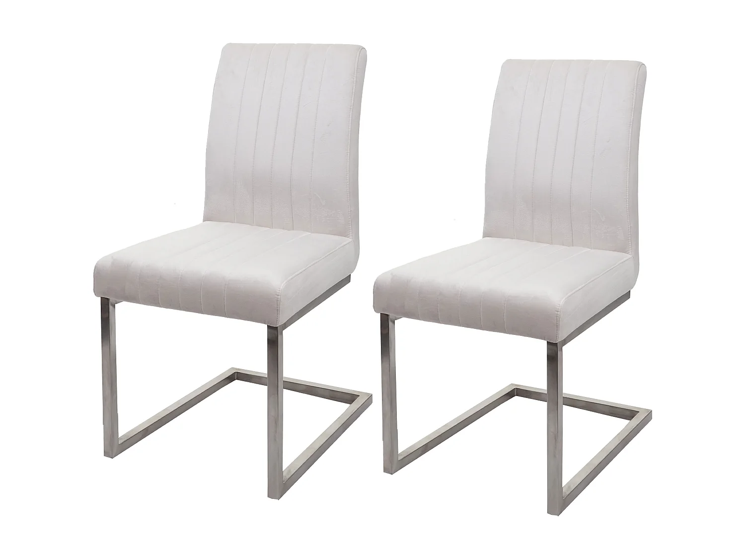 Krzesło wspornikowe MCW-L14 (zestaw 2 sztuk), kremowo-biały 4958059 - obrazek 1