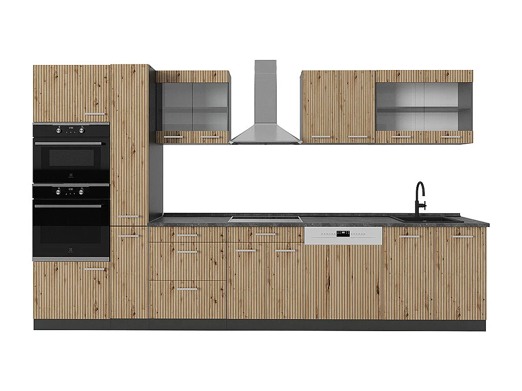 Kuchnia artisan dąb/antracyt 350x60x81.6 r-line 4780541 - obrazek 1