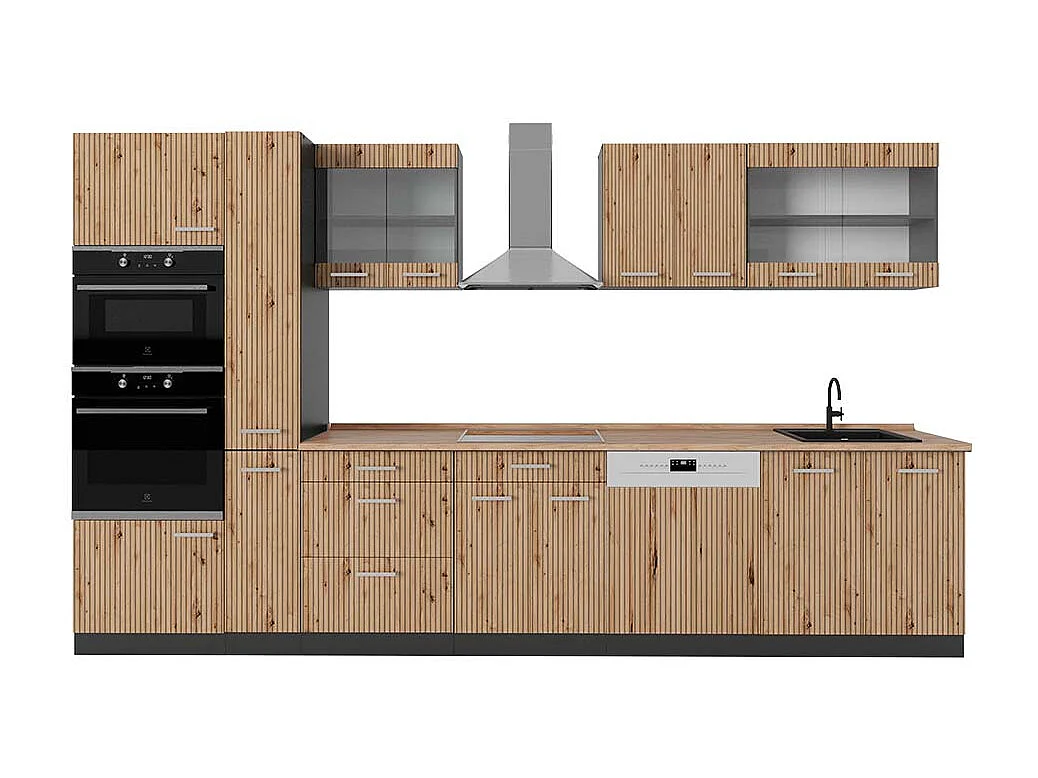 Kuchnia artisan dąb/antracyt 350x60x81.6 r-line 4781112 - obrazek 1