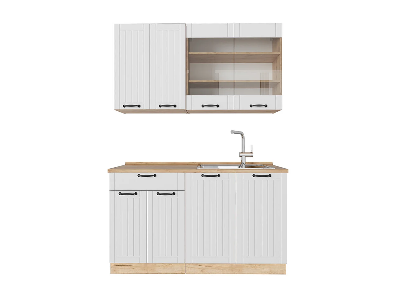 Kuchnia pojedyncza biały domek wiejski 140x60x81.6 fame-line 4781445 - obrazek 1
