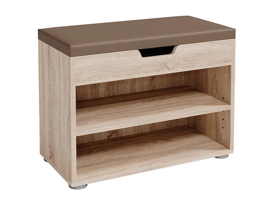 Ławka na buty sonoma 60x30x45 rolfe 4779011 - obrazek 1