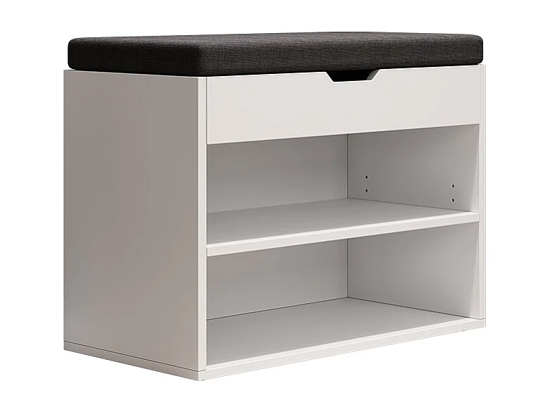 Ławka na buty biały 60x30x45 titus 4778968