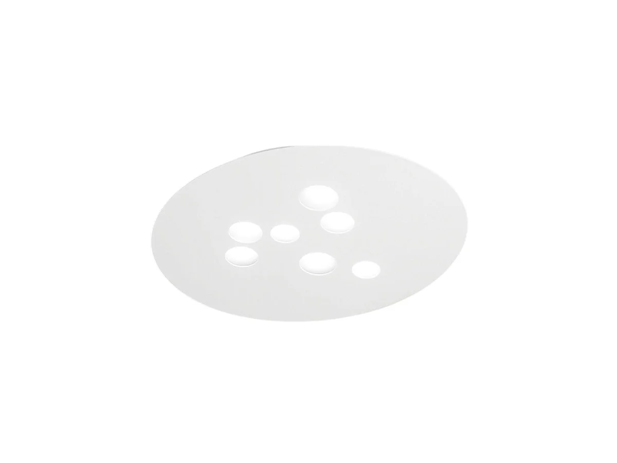 Lampa sufitowa Luna z białego metalu 72,5x60cm, 7 żarówek GX53 max 7x8W, IP20, nowoczesny okrągły kształt, żarówki nie są dołączone 4120655 - obrazek 1