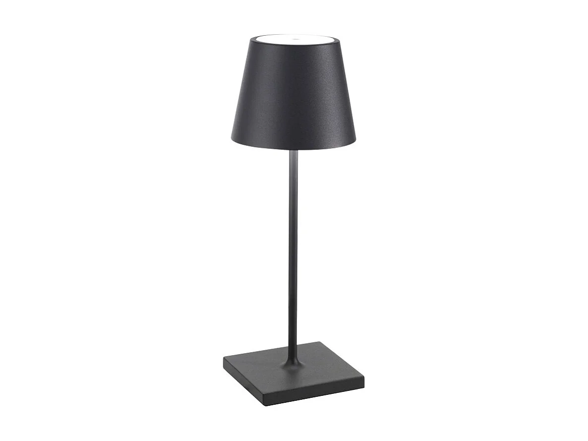 Lampa stołowa LED Poldina Pro Mini Dark Grey z możliwością ładowania i ściemniania, z czasem pracy baterii do 12 godzin 3037770 - obrazek 1