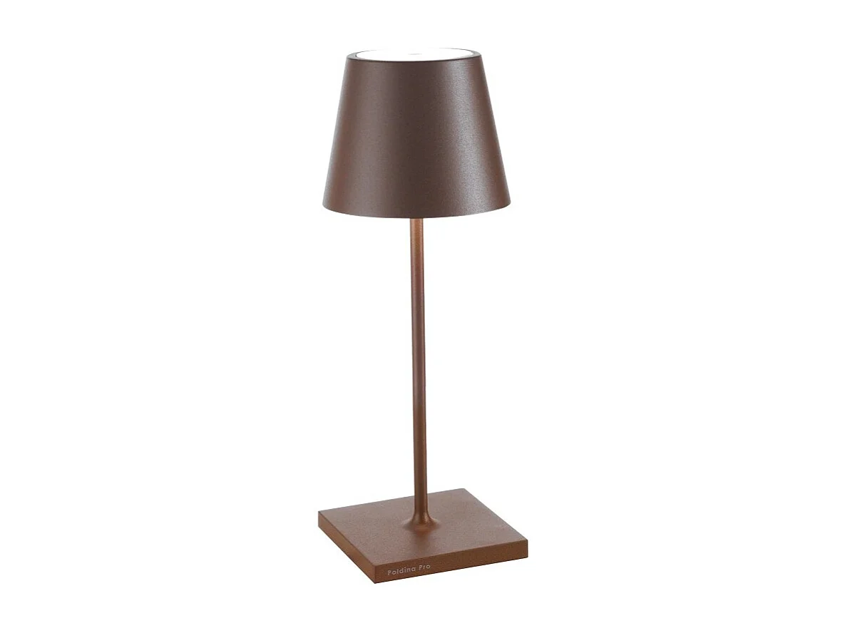 Lampa stołowa LED Poldina Pro Mini Corten, ładowalna i ściemnialna, z czasem pracy na baterii do 12 godzin. 3037795 - obrazek 1