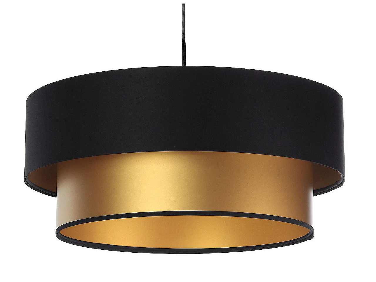 Lampa wisząca DOUBLE BLACK 50 złota/czarna 4169035 - obrazek 1