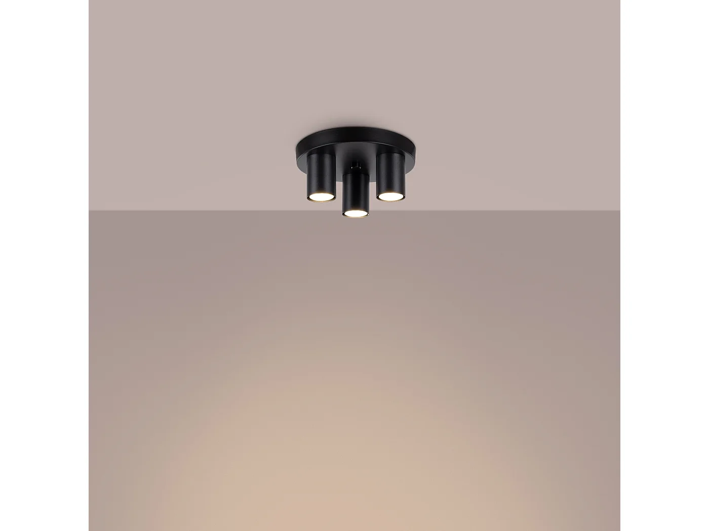 Lampa sufitowa nowoczesny Toris, stal - 3 źródło światła 3000K - L.25 x H.12 cm - czarny 4752471 - obrazek 1