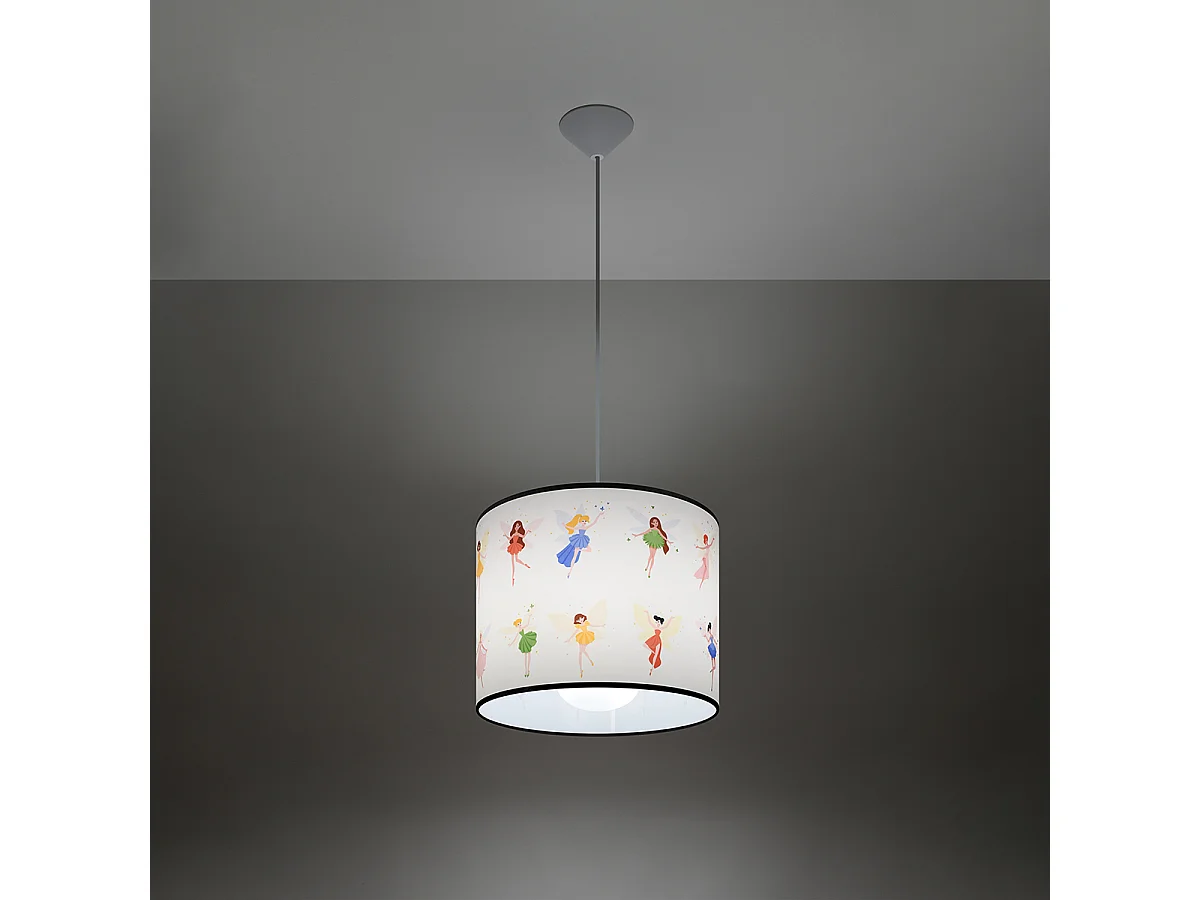 Lampy wiszące nowoczesny Hada, PVC - 1 źródło światła 3000K - L.30 x H.95 cm - wielokolorowy 4752729 - obrazek 1