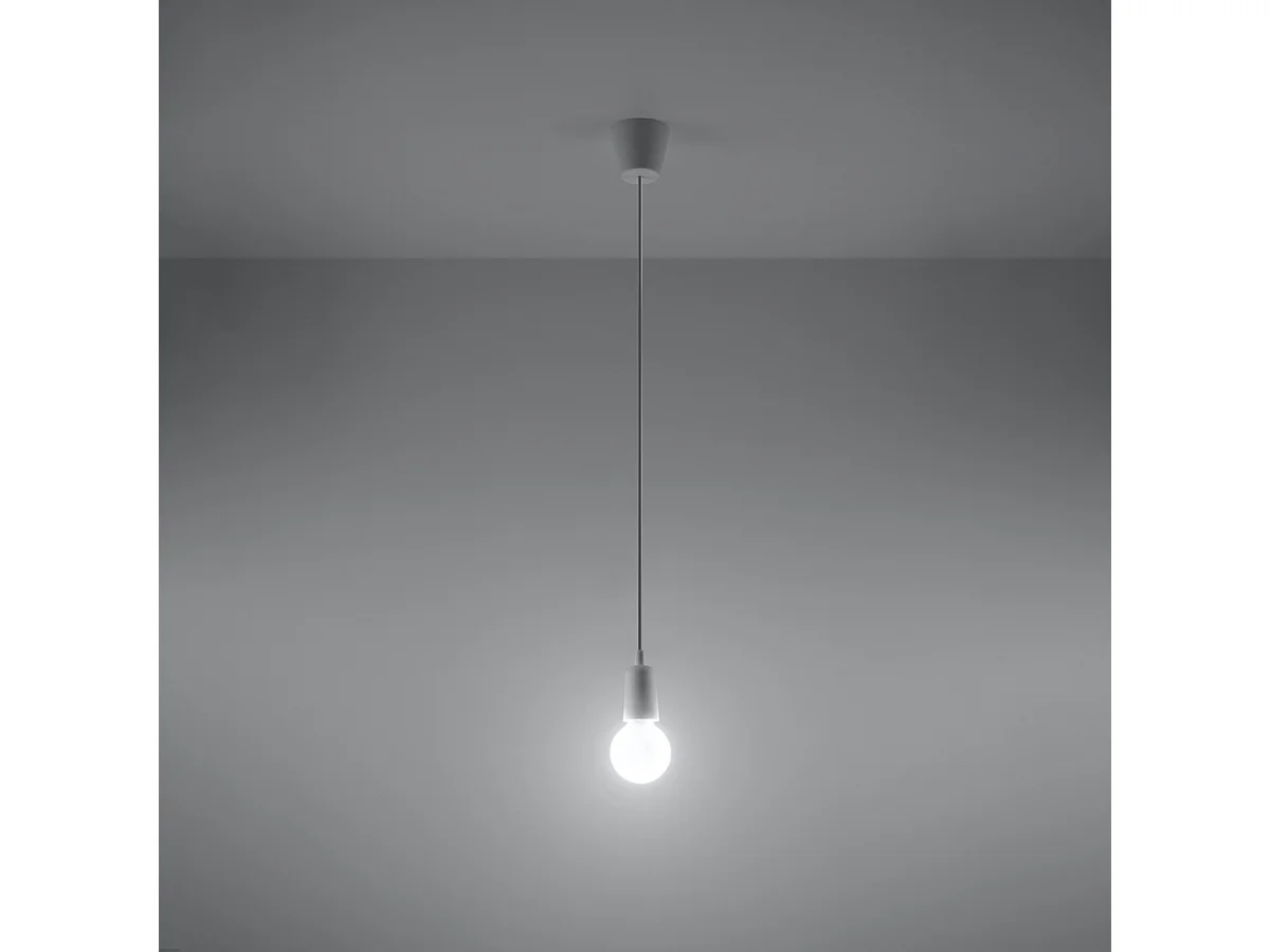 Lampy wiszące nowoczesny Astis, PVC - 1 źródło światła 3000K - L.9 x H.90 cm - biały 4752761 - obrazek 1