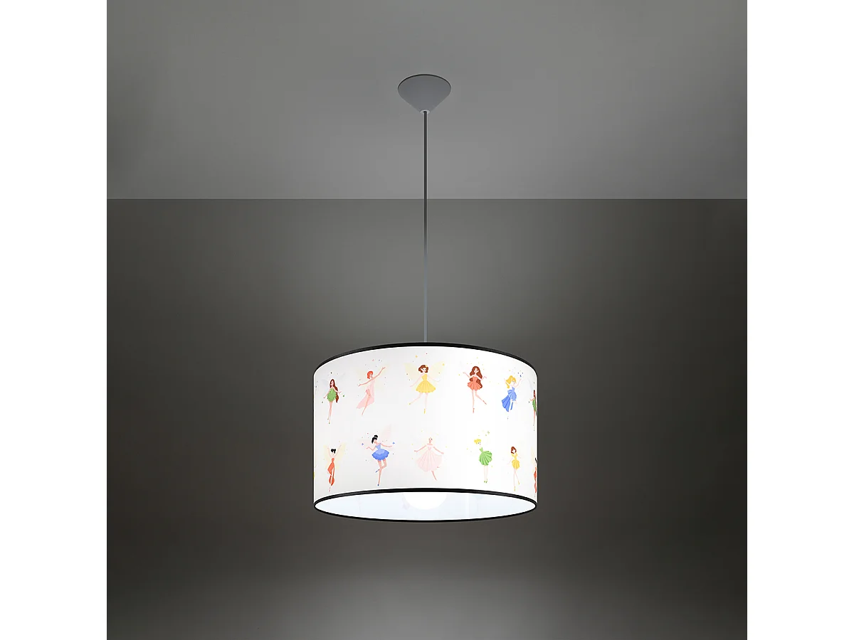 Lampy wiszące nowoczesny Hada, PVC - 1 źródło światła 3000K - L.40 x H.95 cm - wielokolorowy 4752778 - obrazek 1