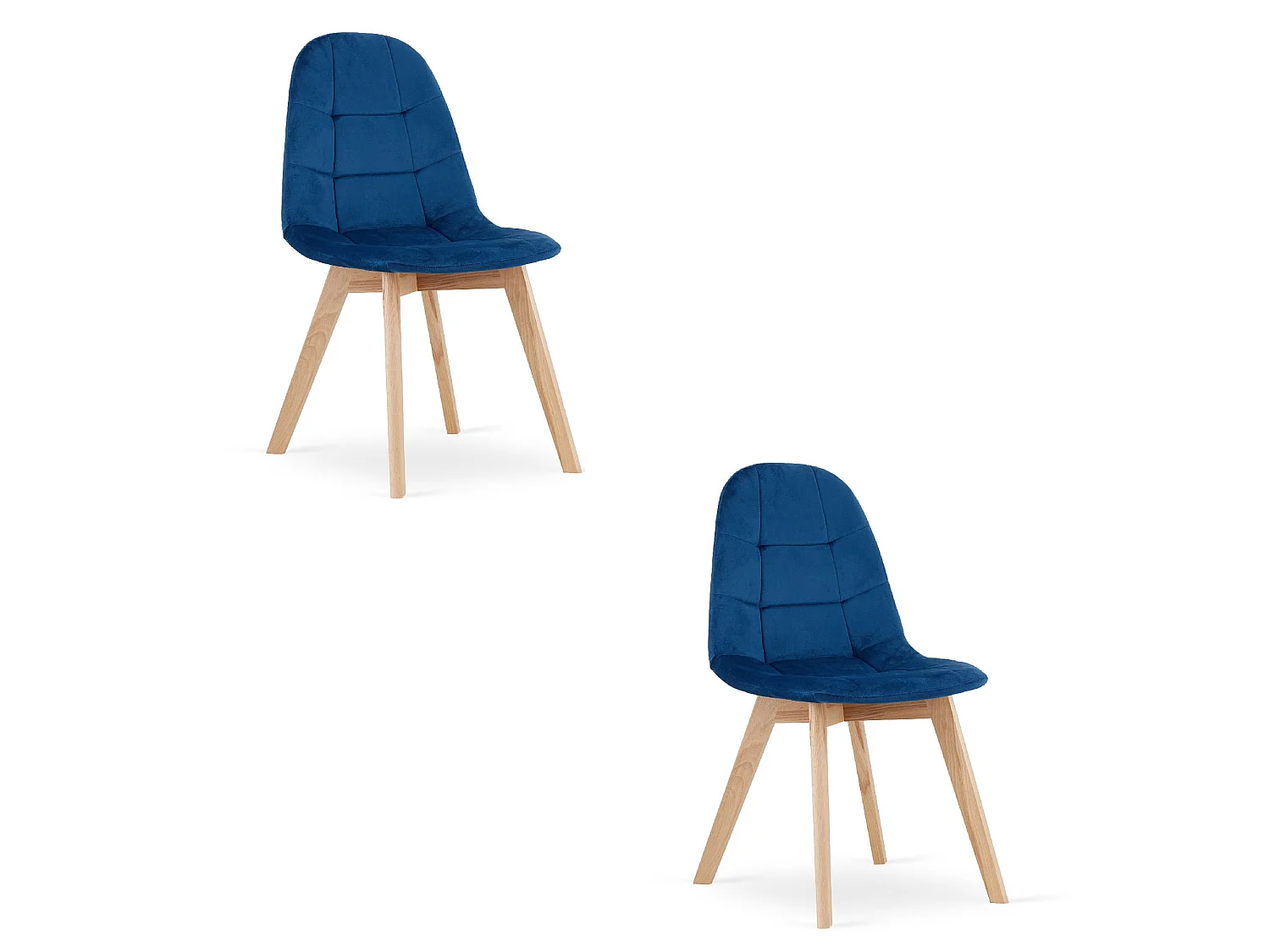 Krzesło Valora NUUC granatowo-aksamitne ergonomiczne wzornictwo x2 4795322 - obrazek 1