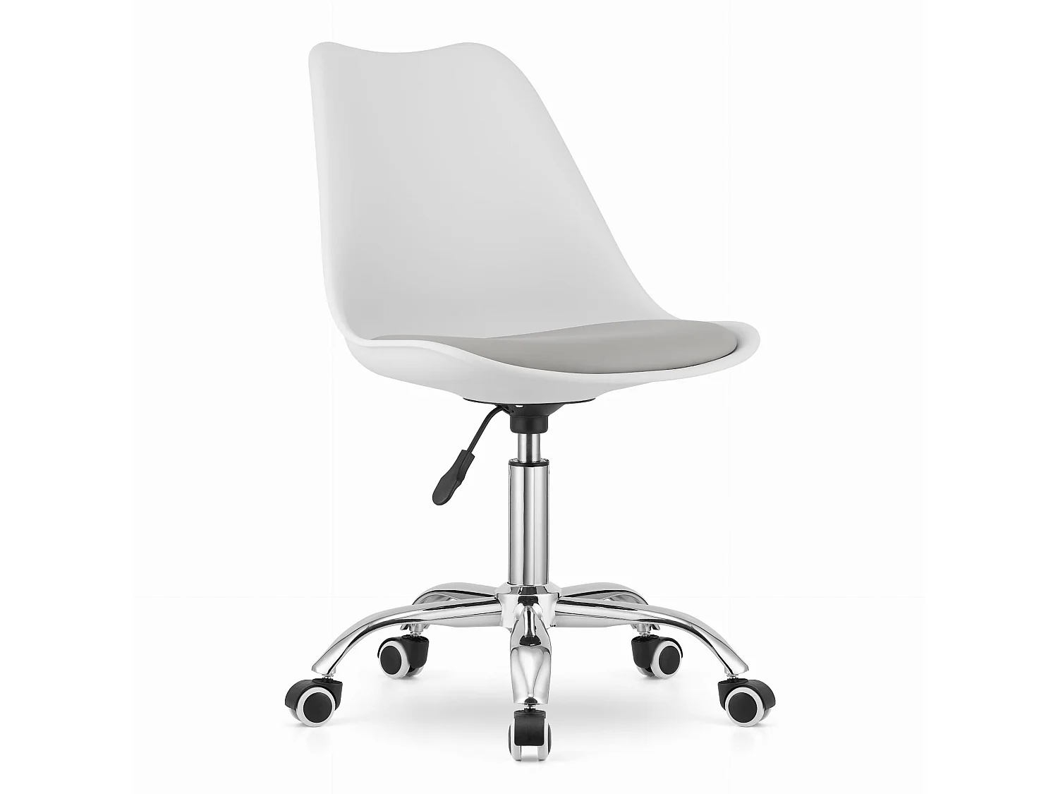 Krzesło obrotowe Valora VIRO w kolorze białym i szarym, ergonomiczne wzornictwo biurowe 4799755 - obrazek 1