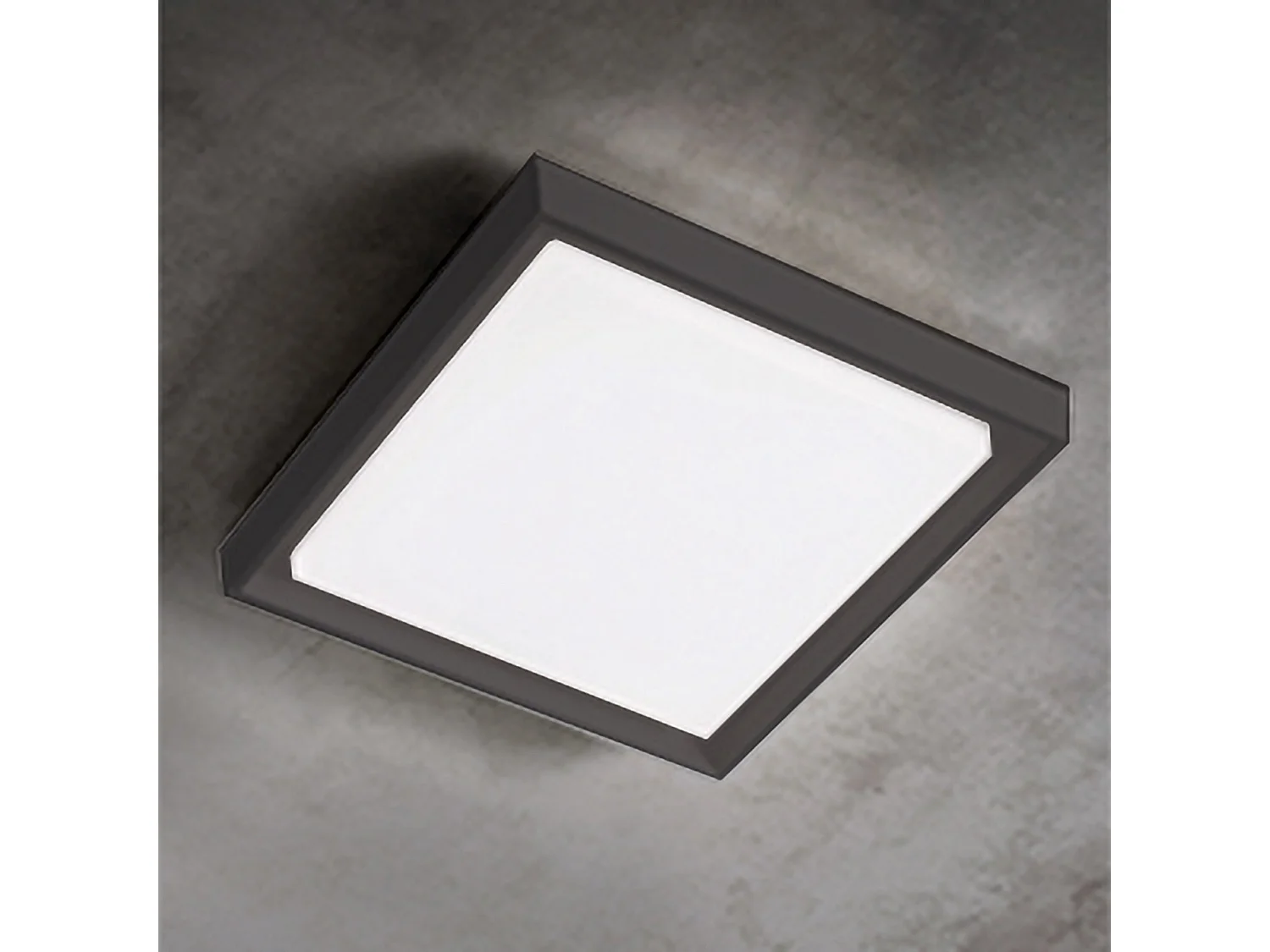 Lampa ścienna i sufitowa LED 30W 3000K IP54, odlew aluminiowy, ciemnoszary kolor, nowoczesny design, do wnętrz i na zewnątrz, uniwersalna oprawa 5012137 - obrazek 1