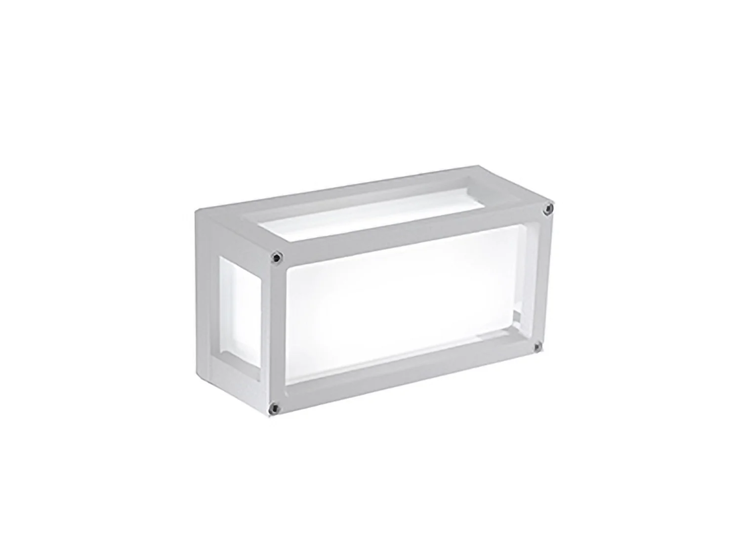 Lampa ścienna i sufitowa 12,2 x 25 x 9,5 cm z odlewu aluminiowego, matowa biel, IP54, do użytku wewnątrz i na zewnątrz, z gniazdem E27, maks 42 W 5012148 - obrazek 1