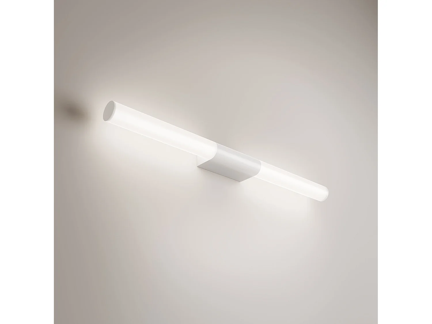 Lampa ścienna i sufitowa LED Sticks 23W z matowego białego aluminium, długość 71 cm, klosze z poliwęglanu, IP54, regulowana, CRI 90 5012187 - obrazek 1