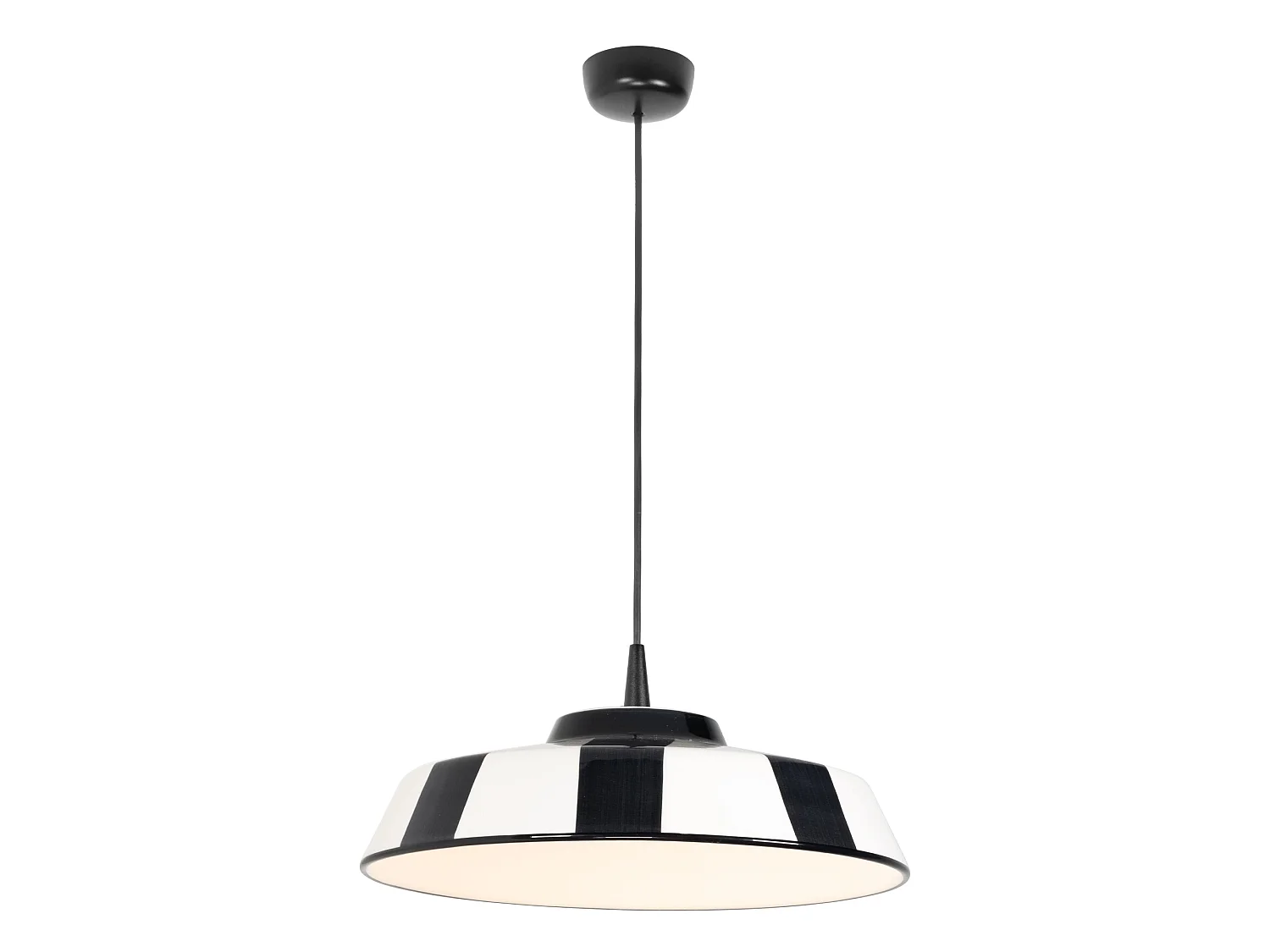 Lampa wisząca LED Circus 8W 2700K 35cm ręcznie robiona ceramika czarno-biała elegancki design do wnętrz IP40 modułowa wyprodukowana we Włoszech 5012447 - obrazek 1
