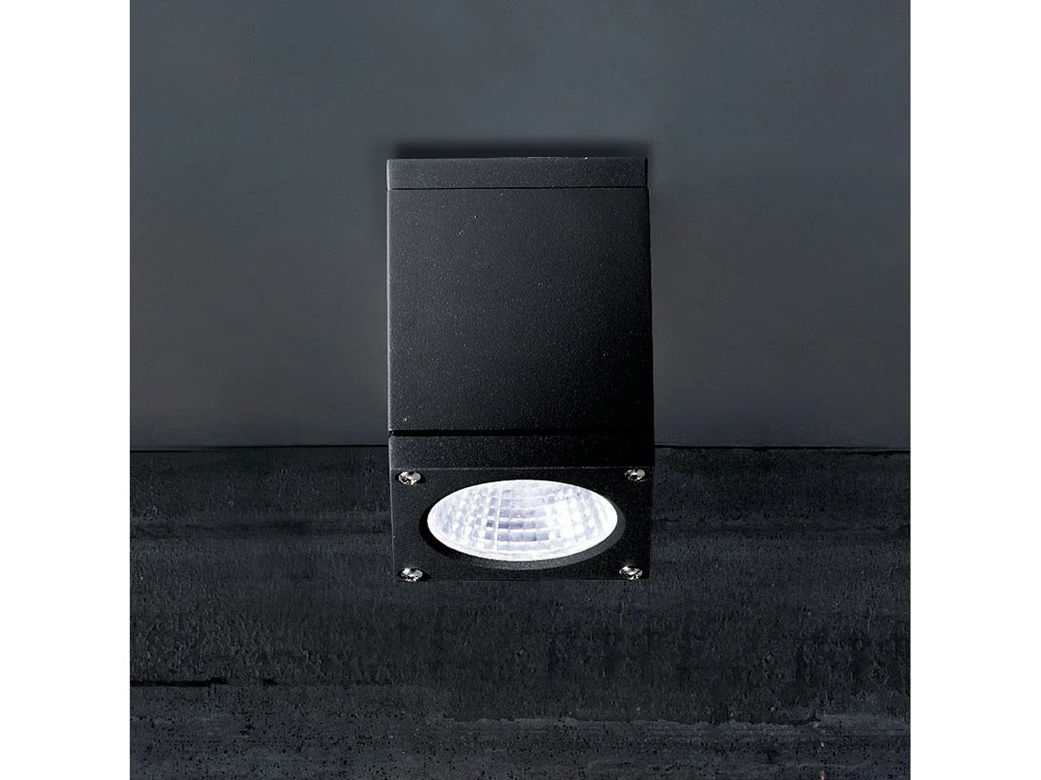 Lampa sufitowa LED Sole Square 6W 3000K IP54, odlew aluminiowy, ciemnoszary, do nowoczesnego oświetlenia dekoracyjnego wewnątrz i na zewnątrz 5012451 - obrazek 1