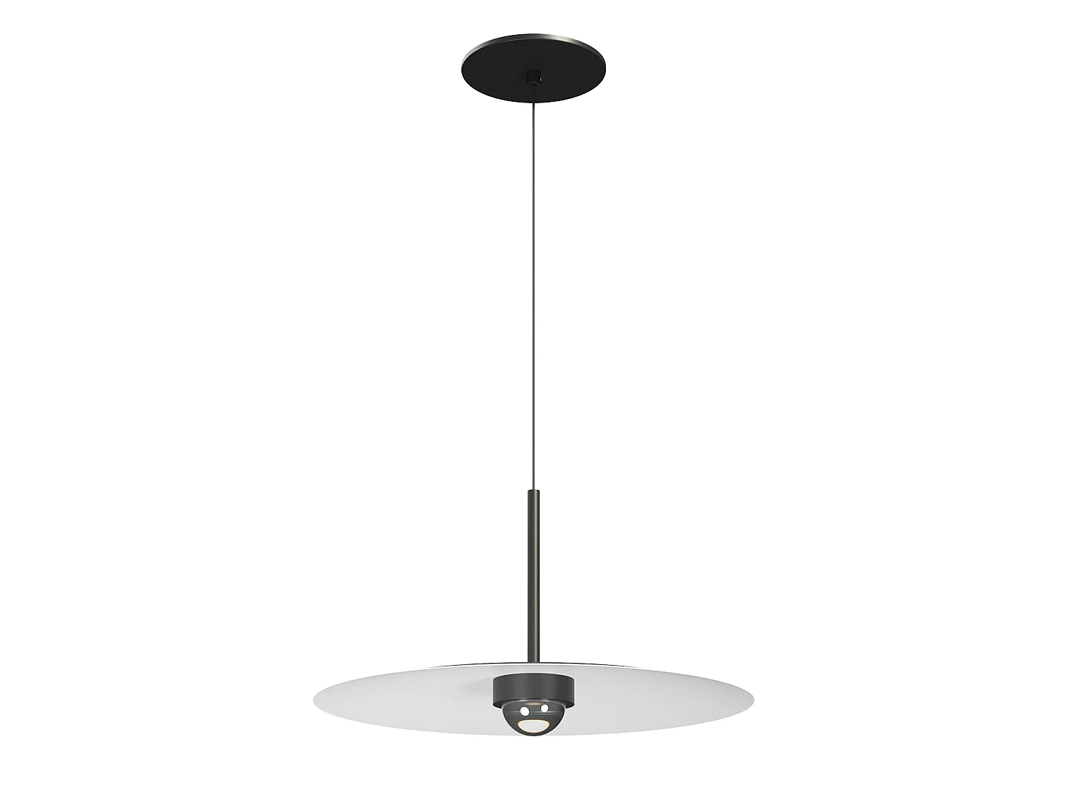 Lampa wisząca Beneito & Faure Hat, wpuszczana, 8W, 83º, 2700K, Negro Mate – profesjonalna lampa wisząca LED do wnętrz, o ciepłym świetle 5012466 - obrazek 1
