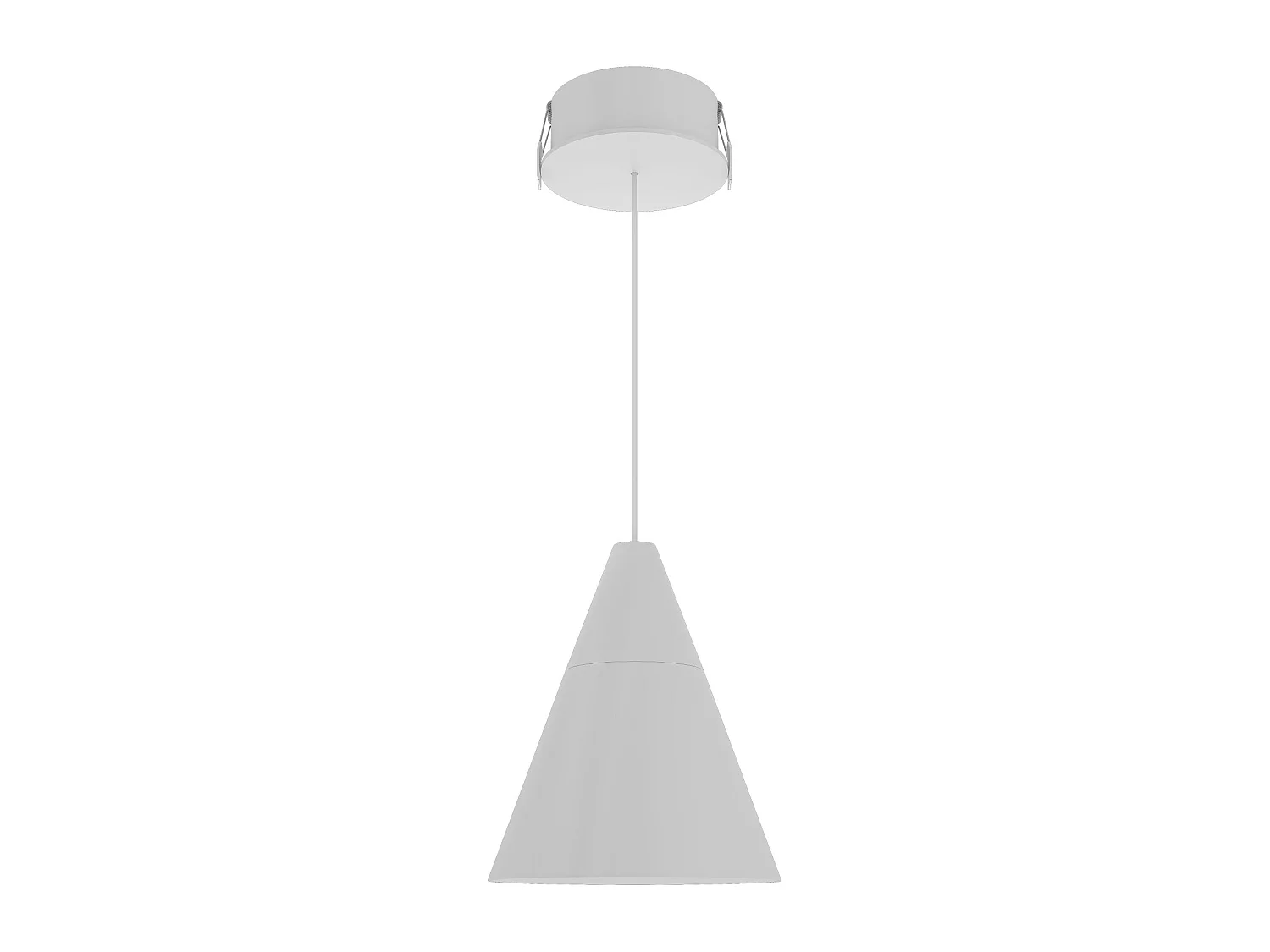 Lampa wisząca Beneito & Faure ZOE XL SPACE 15, 38º LED z włącznikiem, barwa światła 2700K/3200K/4000K, matowe wykończenie białe – elegancki design 5012473 - obrazek 1