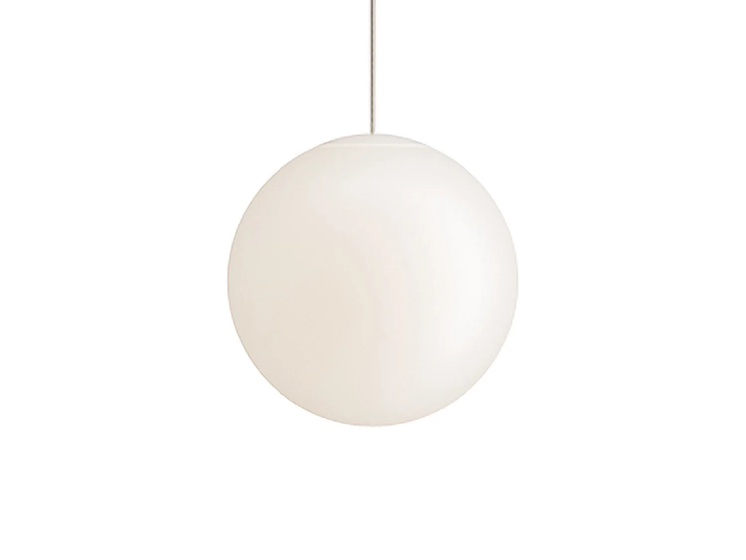 Lampa wisząca Sferis Sphere ze szkła opalowego satynowego, rama z poliwęglanu, średnica 25 cm, wysokość całkowita 315 cm, minimalistyczny design 5012475 - obrazek 1
