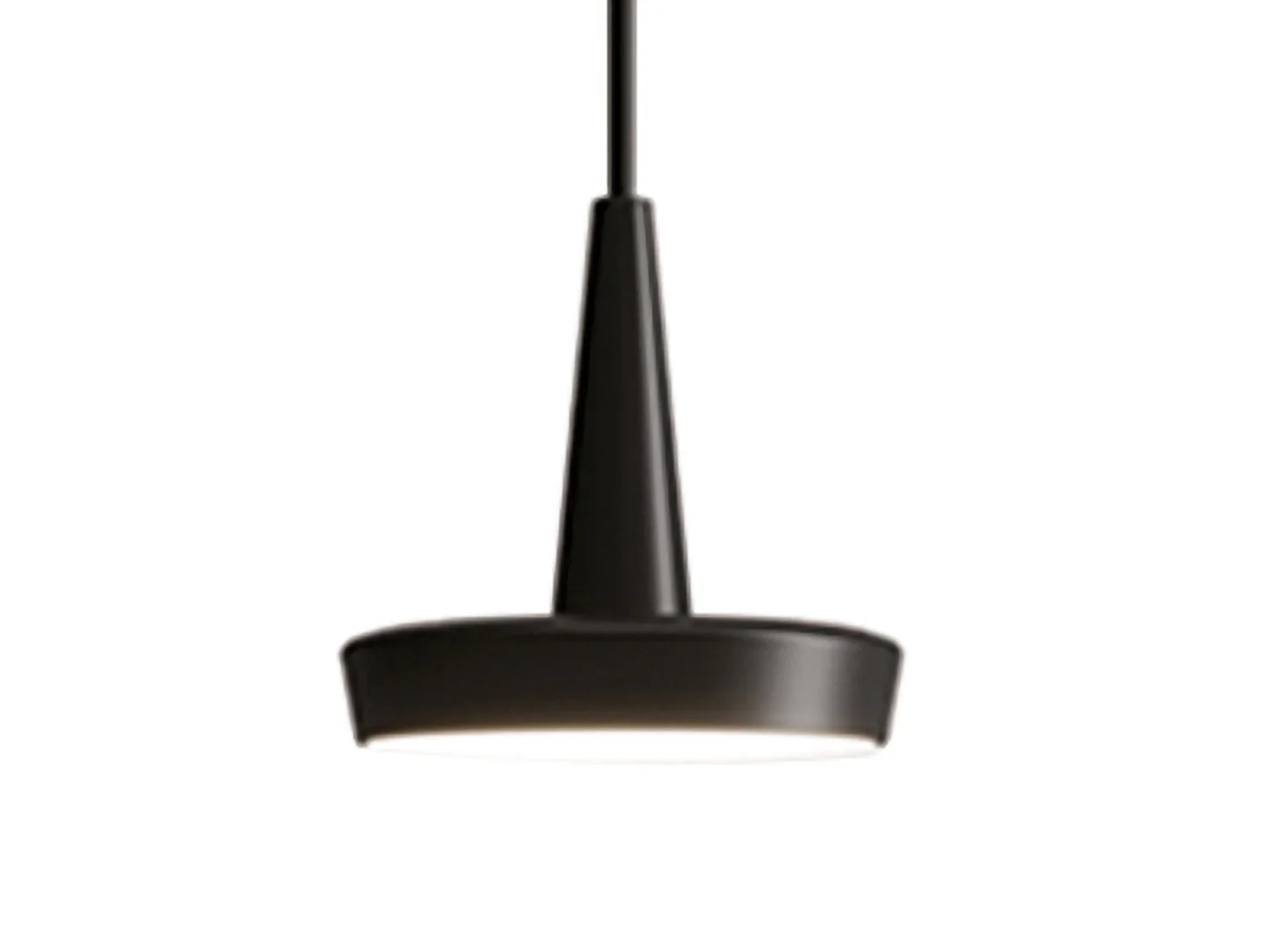 Lampa wisząca LED Baby, ściemnialna, czarne aluminium, nowoczesny design, dyfuzor opalowy poliwęglan, wysokie CRI 90, moc 8W, barwa ciepła 2700K 5012480 - obrazek 1