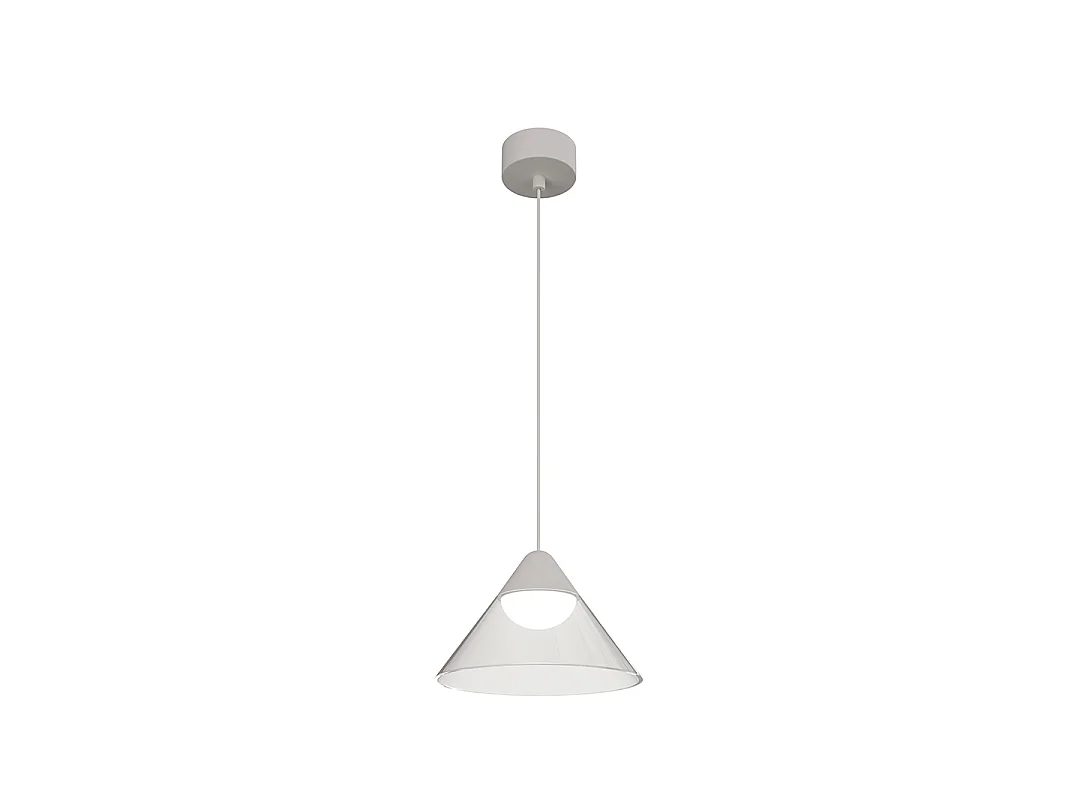 Lampa wisząca LED Ark Surface 6W 90º 3000K, czarna/przezroczysta, stożkowa, do użytku wewnątrz pomieszczeń – Beneito & Faure – Oświetlenie 5012496 - obrazek 1