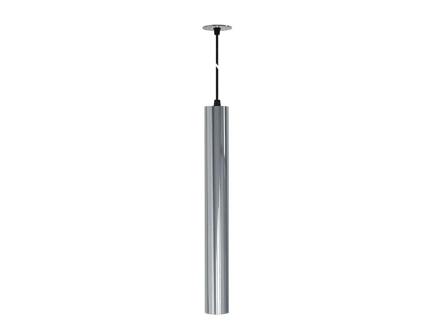 Lampa wisząca Atmos GU10 XL Tubular, srebrna, do montażu natynkowego lub wpuszczanego, regulowana konstrukcja – Beneito & Faure 5012575 - obrazek 1