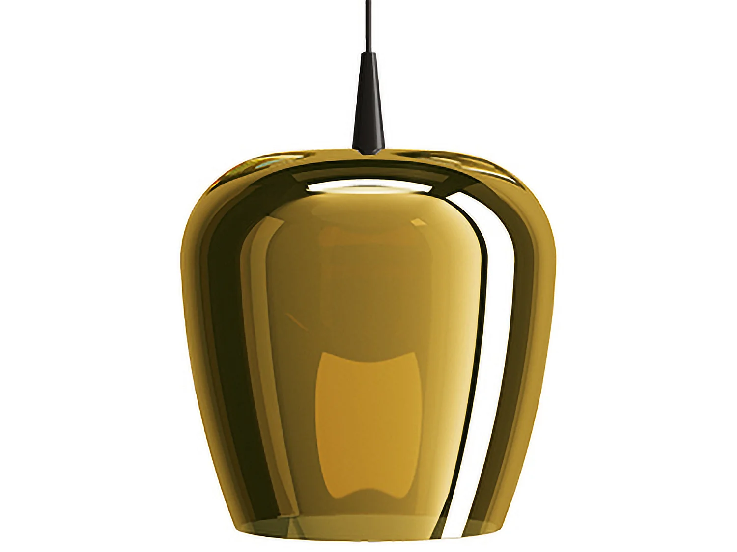 Lampa wisząca Nude Zafferano Bilia 230V, szkło borokrzemianowe, kolor stare złoto, średnica 27 cm, ściemnialna, technologia LED CRI 90, design 5012584 - obrazek 1