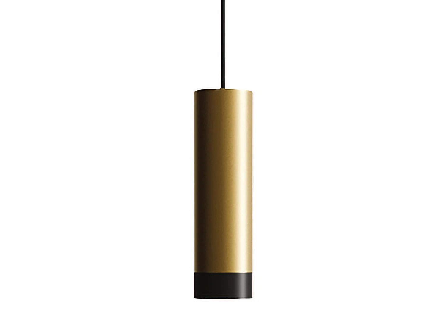 Lampa wisząca LED Tubotto 8W 3000K, wykończenie w kolorze złotym i czarnym, nowoczesny design, anodowane aluminium, eleganckie oświetlenie wnętrz 5012610 - obrazek 1