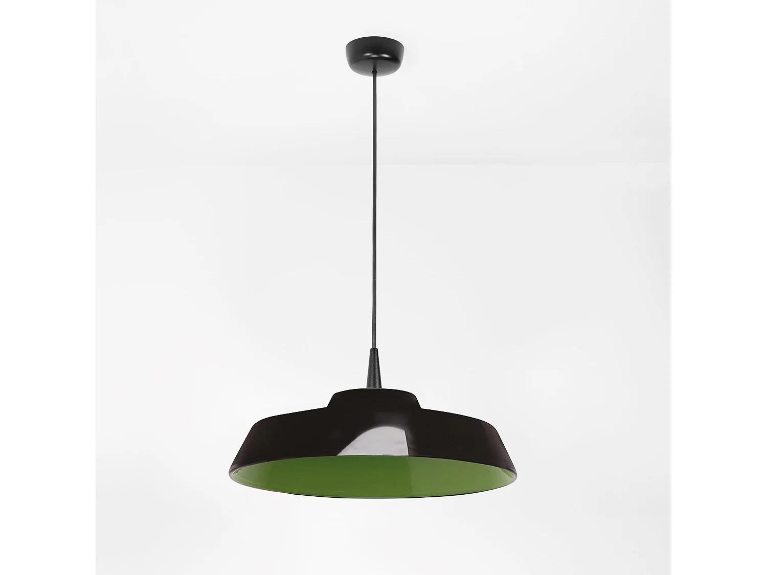 Lampa wisząca LED Circus Black, ręcznie wykonana z zielonej ceramiki, średnica 35 cm, regulowana wysokość do 300 cm, 8 W, 3000 K 5012654 - obrazek 1
