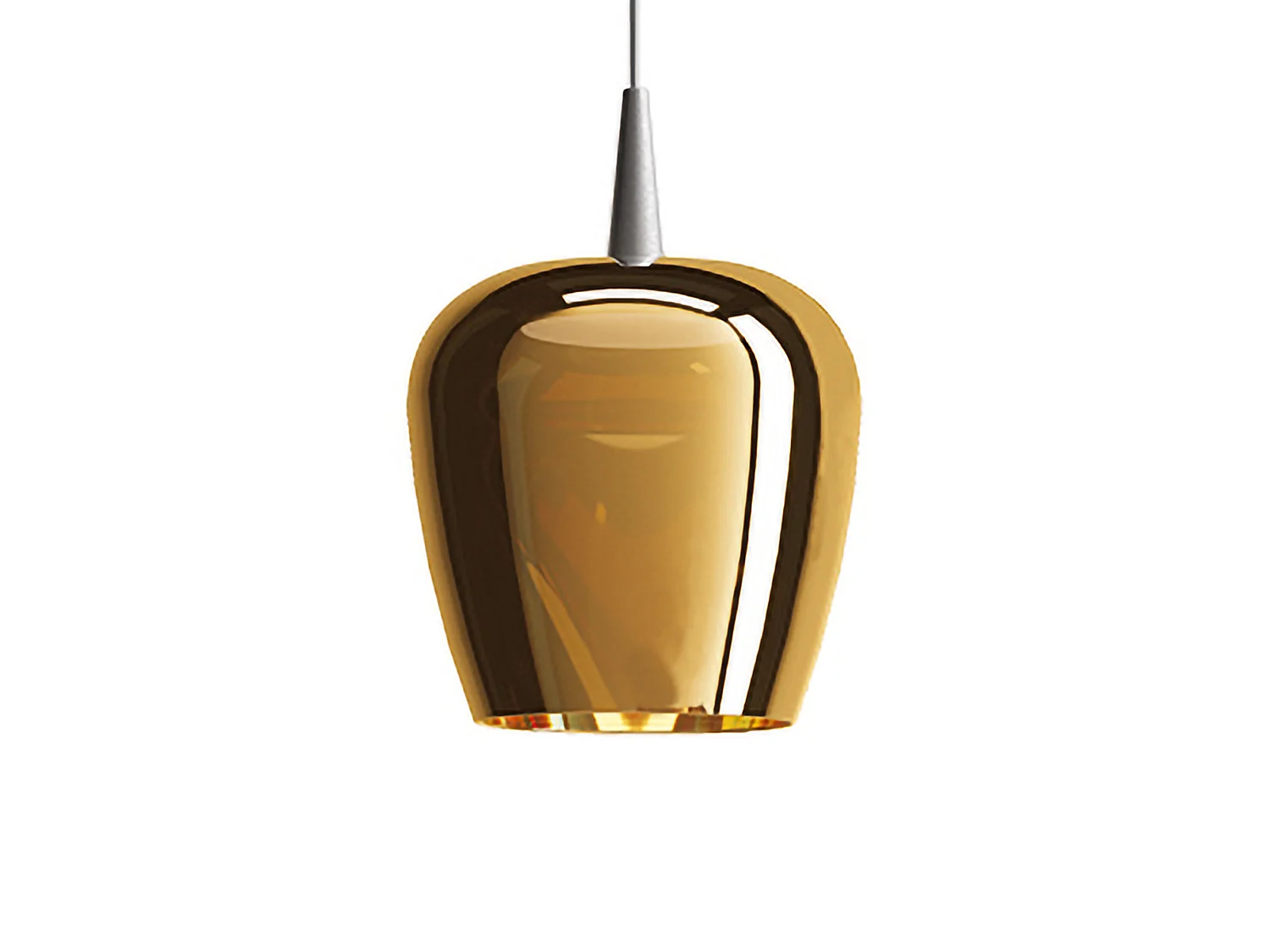 Lampa wisząca Zafferano Bilia 230V LED 8W, szkło borokrzemowe, brązowe wykończenie, elegancki i nowoczesny design do stylowych wnętrz, 18x324 cm 5012658 - obrazek 1