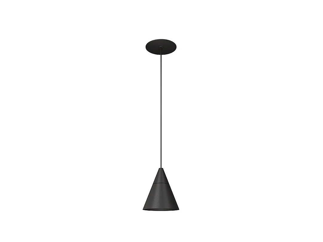 Lampa wisząca stożkowa Zoe Suspension Recessed - 7W LED, 38º, 2700K, matowe czarne wykończenie, CRI>90, UGR<19 - Beneito & Faure 5012681 - obrazek 1
