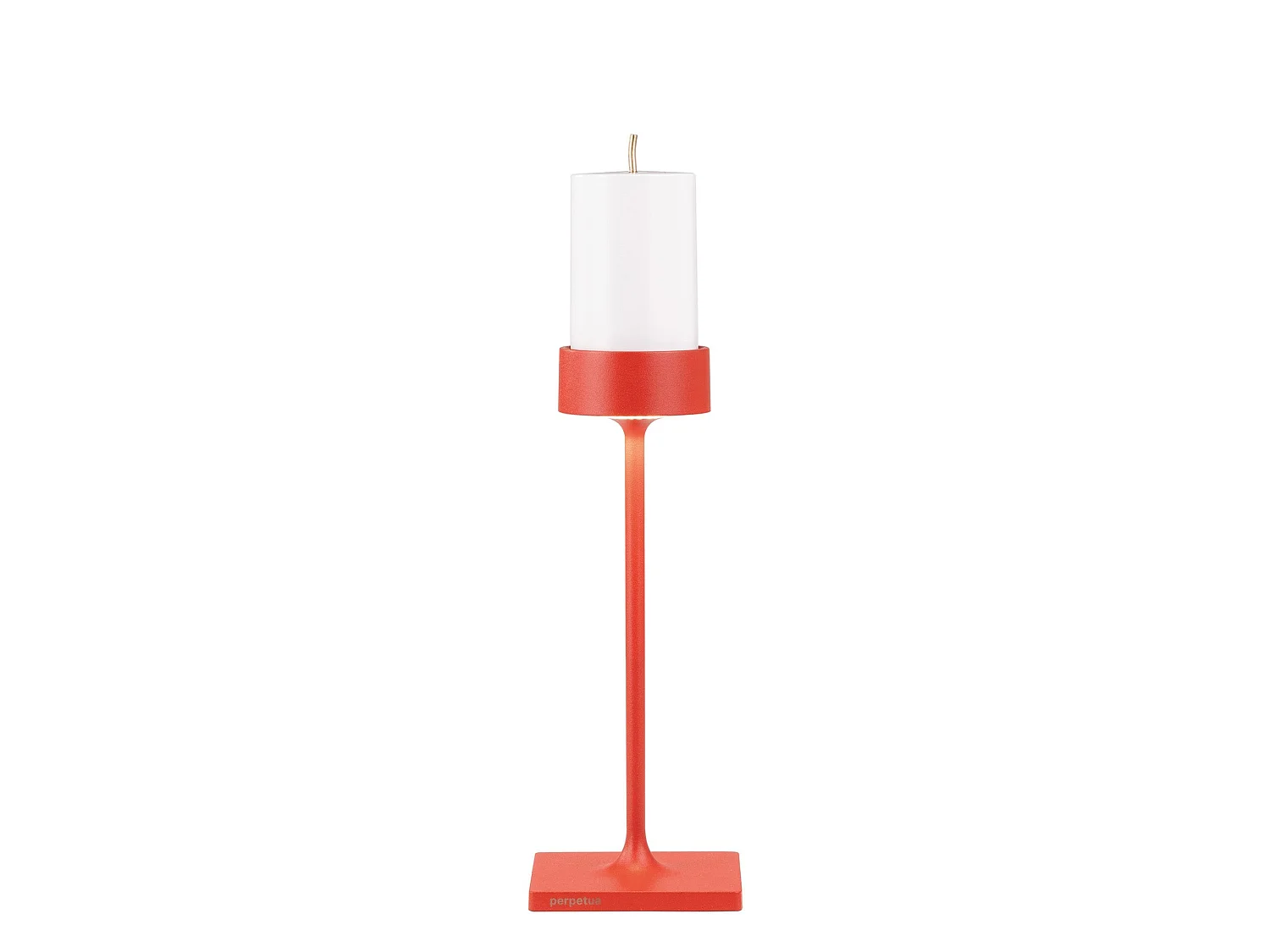 Lampa stołowa Perpetua Wireless Midi w kolorze czerwonego aluminium z wyjmowanym akumulatorem magnetycznym i wydajnym, ściemnialnym systemem LED 5013449 - obrazek 1