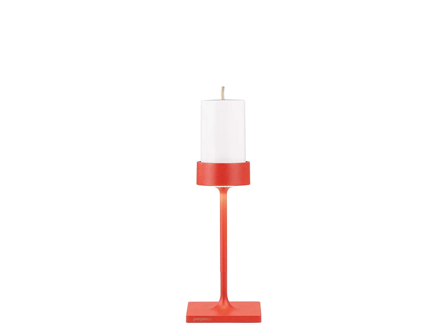 Lampa stołowa LED Perpetua Mini Cordless, kompaktowa, czerwona, aluminiowa konstrukcja, magnetyczny system wymiany baterii, stopień ochrony IP54 5013492 - obrazek 1