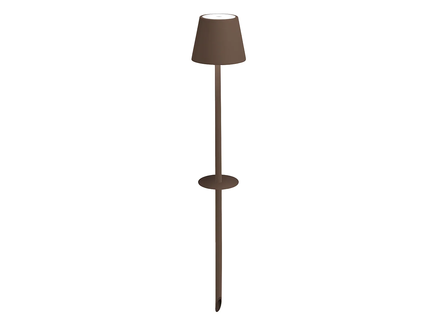 Lampa LED Poldina Ai Lati z kolcem w kolorze Corten, przenośna lampa akumulatorowa z dotykowym sterowaniem i regulowanym przyciemnianiem 5013771 - obrazek 1