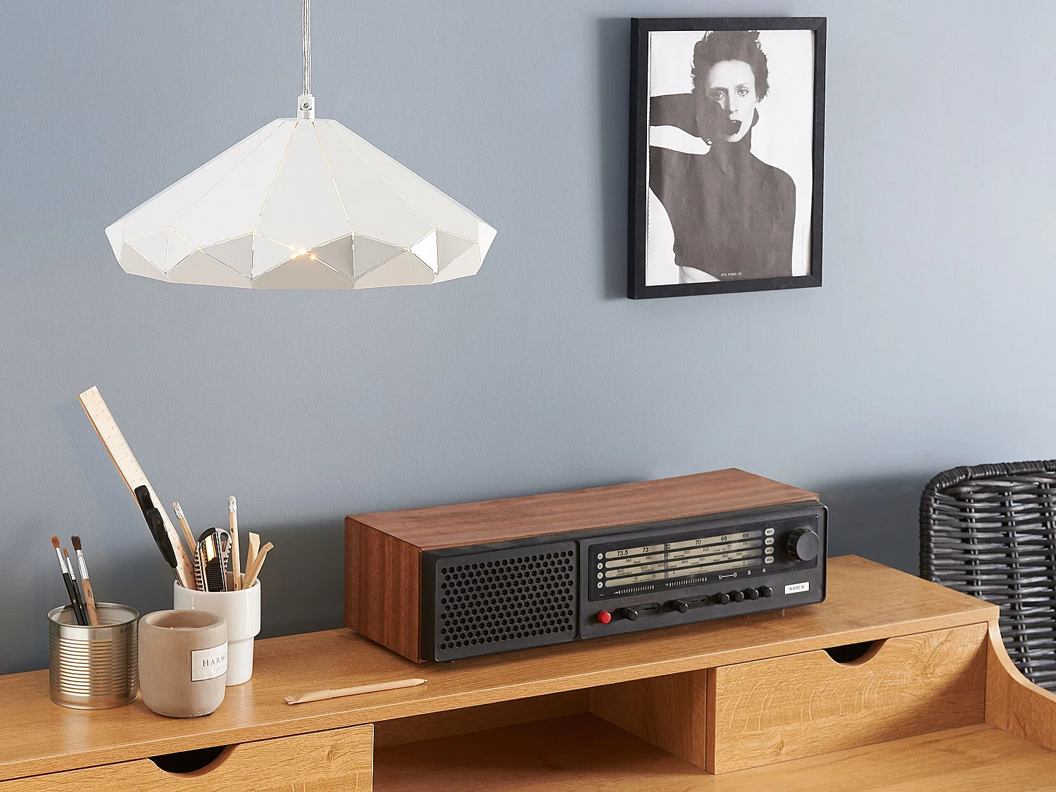 Lampa wisząca NEVOLA Metal Biały 151459
