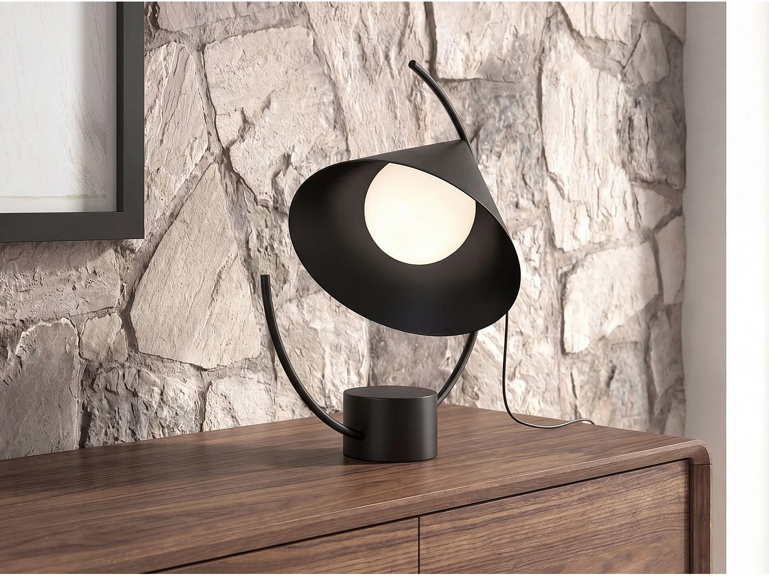 Lampa stołowa z czarnej stali 8117 THE LUMINE 5019661