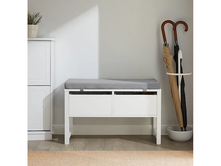 SoBuy Szafka nocna z jedną szufladą Jasnoszary 45x30x68cm Nowoczesny FBT46-HG 1244219 - obrazek 1