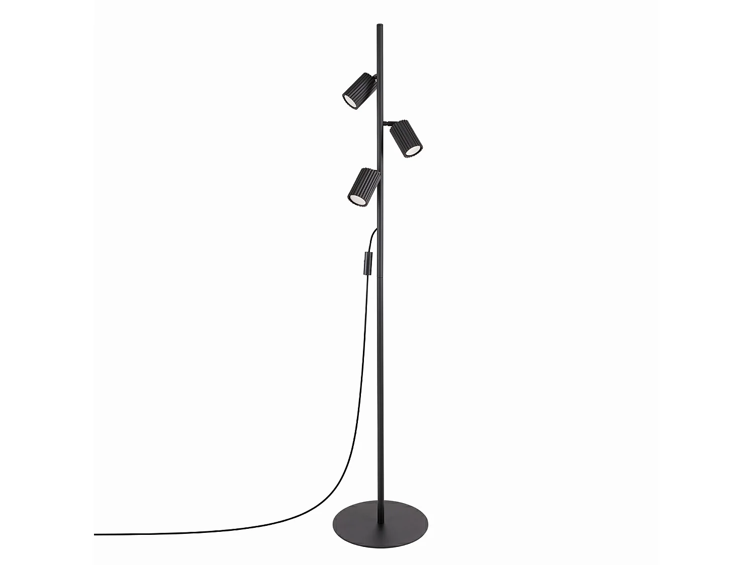 Lampy podłogowe minimalistyczny KARBON, aluminium – 3 źródło – L.30 x H.155 cm – czarny 5027687