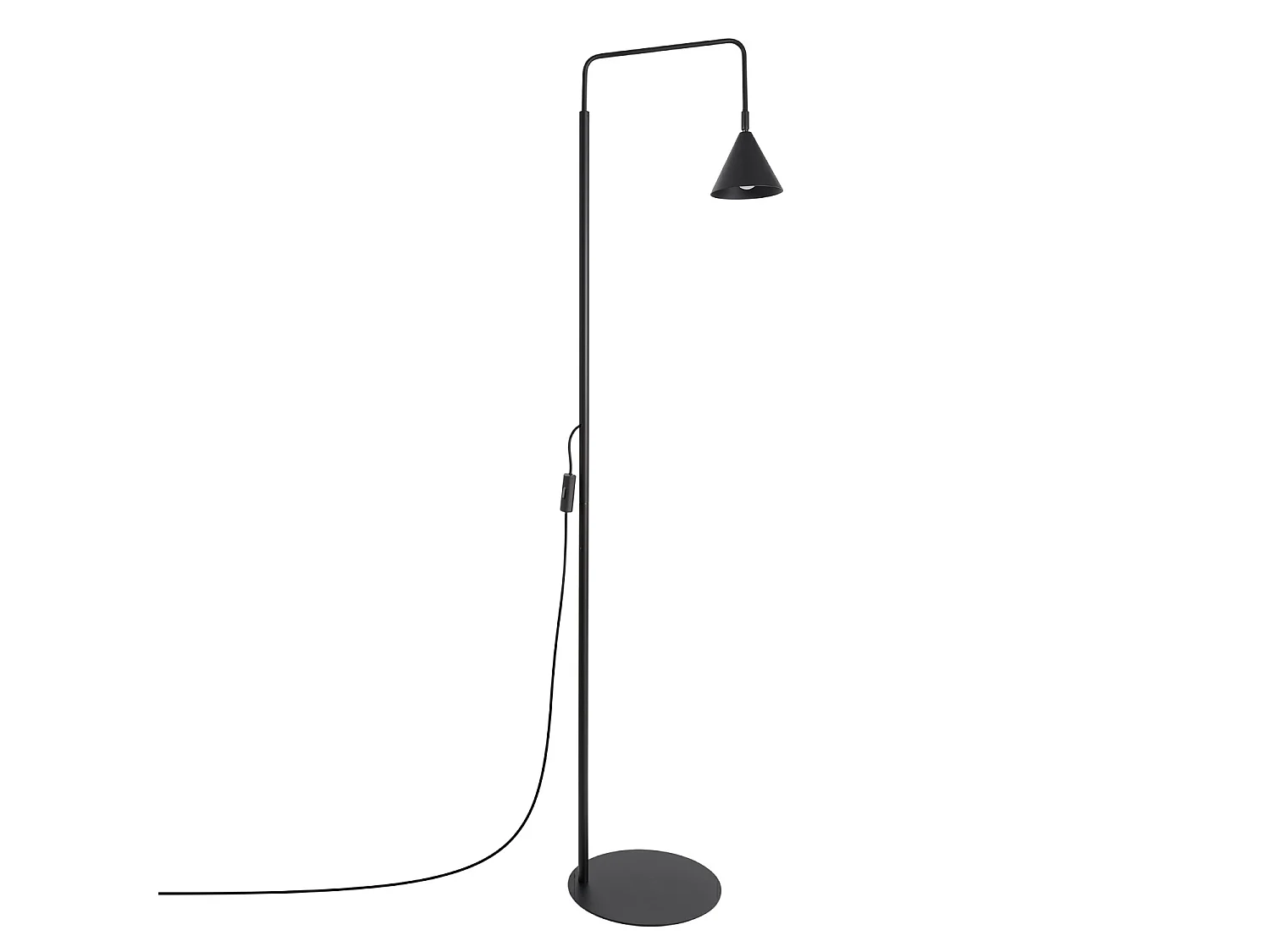 Lampy podłogowe nowoczesny NOX, stal – 1 źródło – L.30 x H.165 cm – czarny 5027691