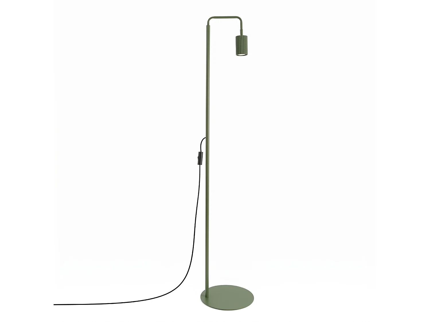 Lampy podłogowe minimalistyczny KARBON, aluminium - 1 źródło - L.30 x H.160 cm - zielony oliwkowy 5027686 - obrazek 1