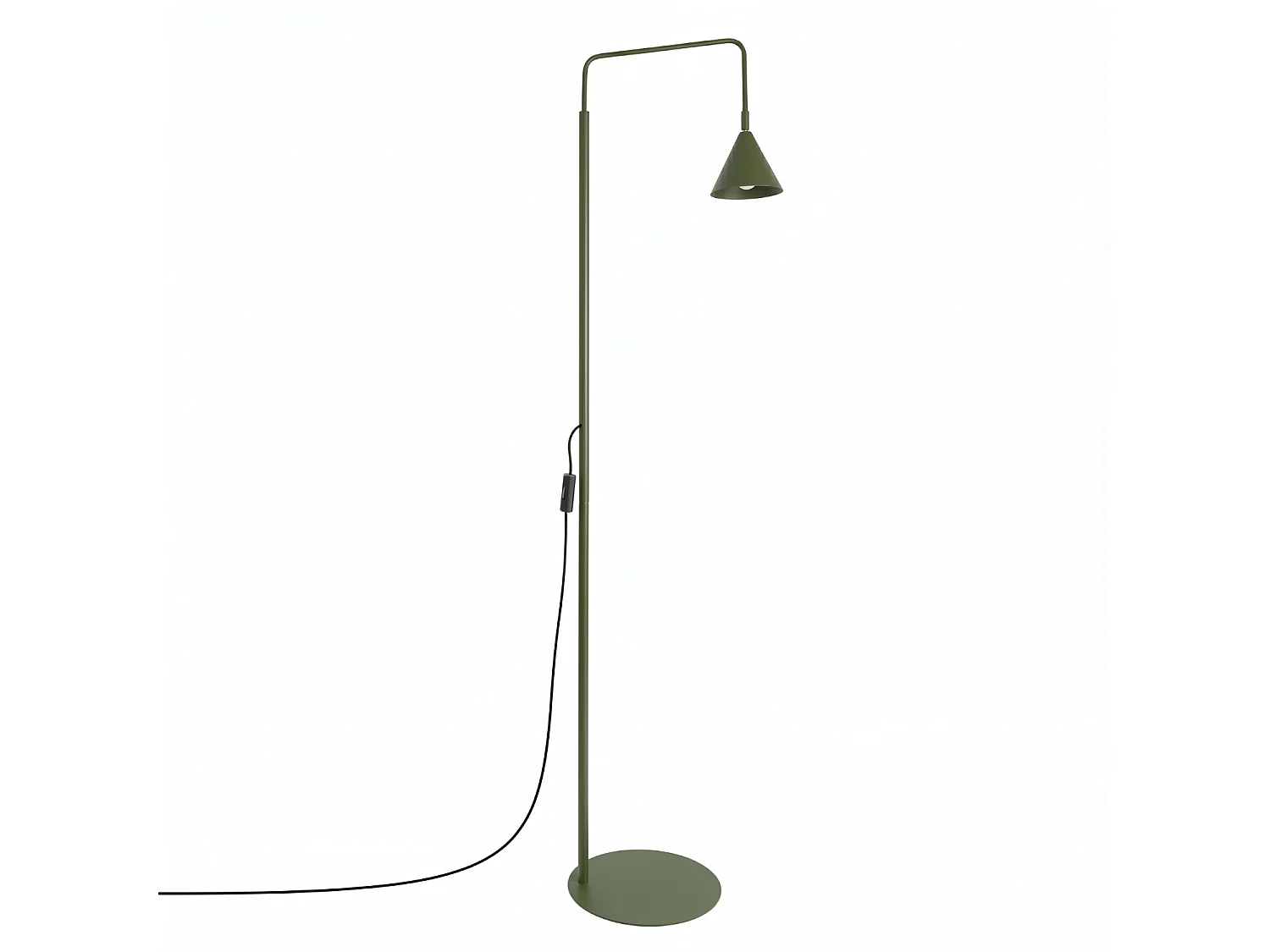 Lampy podłogowe nowoczesny NOX, stal - 1 źródło - L.30 x H.165 cm - zielony oliwkowy 5027690 - obrazek 1