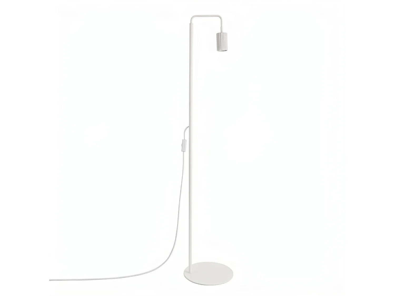 Lampy podłogowe minimalistyczny KARBON, aluminium - 1 źródło - L.30 x H.160 cm - biały 5027694 - obrazek 1