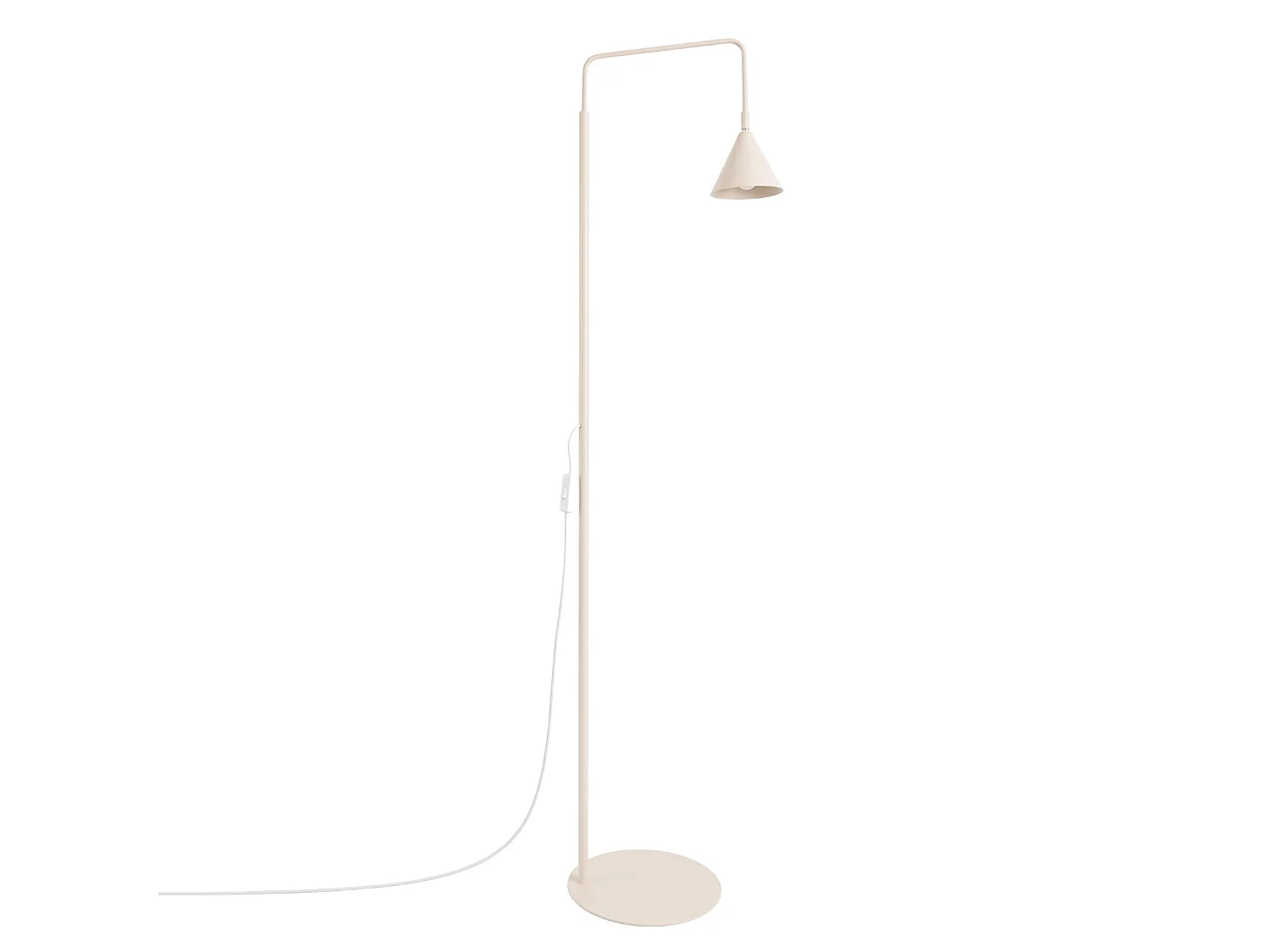 Lampy podłogowe nowoczesny NOX, stal – 1 źródło – L.30 x H.165 cm – beżowy 5027695