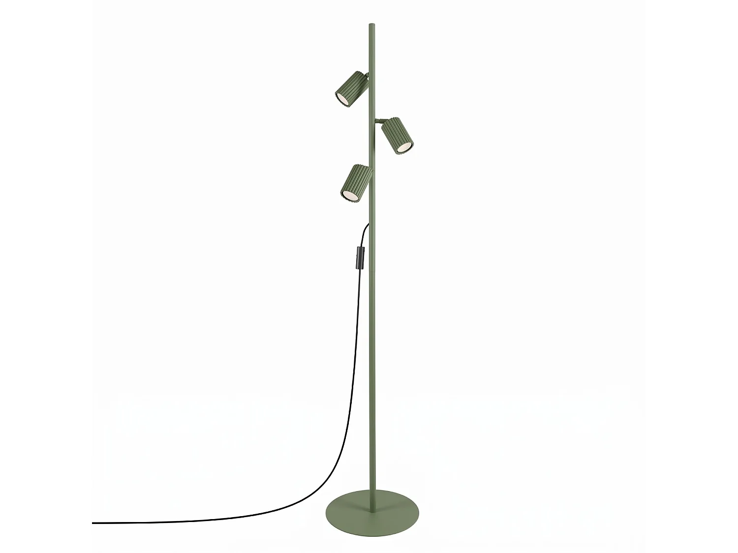 Lampy podłogowe minimalistyczny KARBON, aluminium - 3 źródło - L.30 x H.155 cm - zielony oliwkowy 5027696 - obrazek 1
