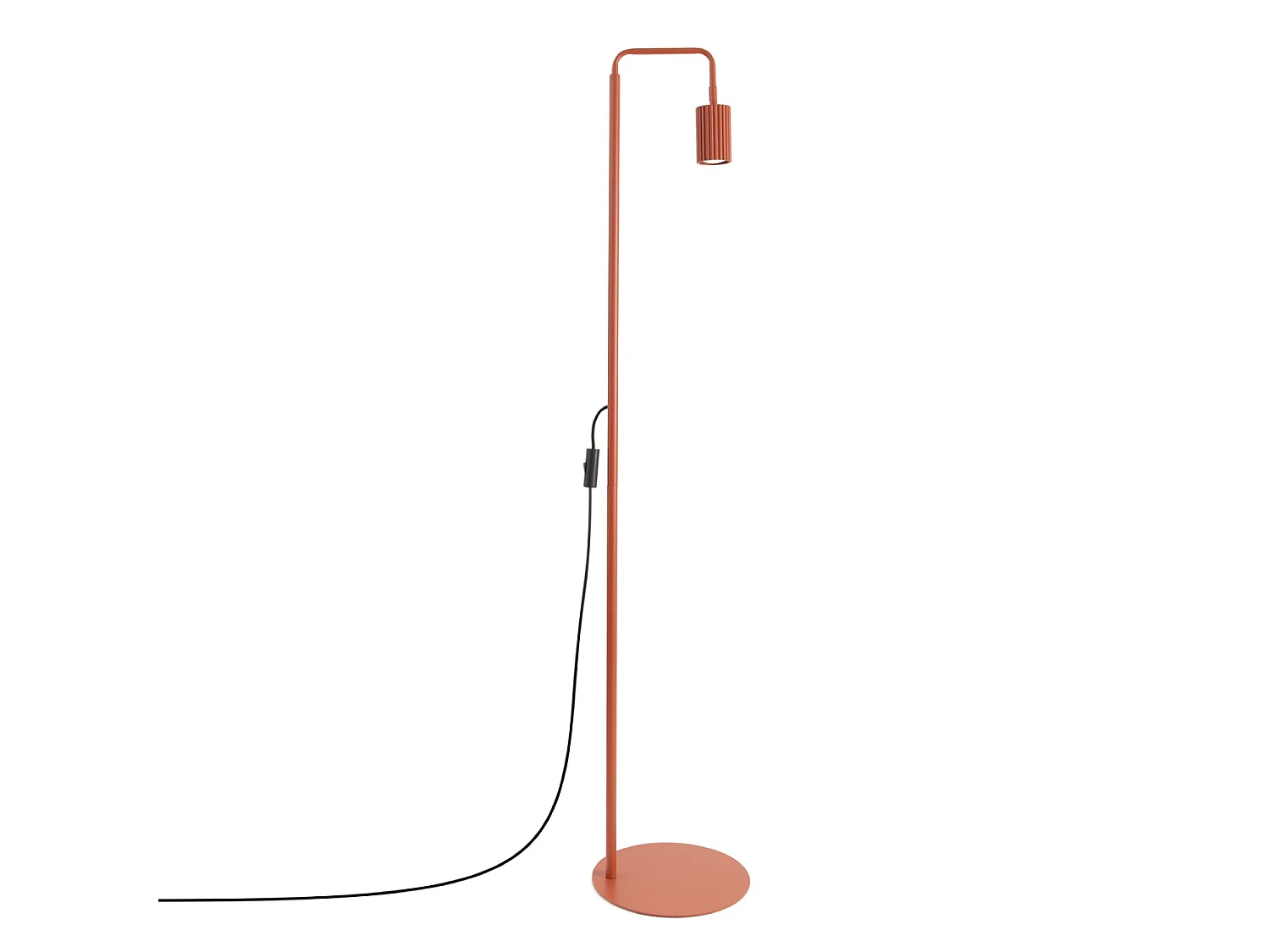 Lampy podłogowe minimalistyczny KARBON, aluminium - 1 źródło - L.30 x H.160 cm - ochra czerwona 5027701 - obrazek 1