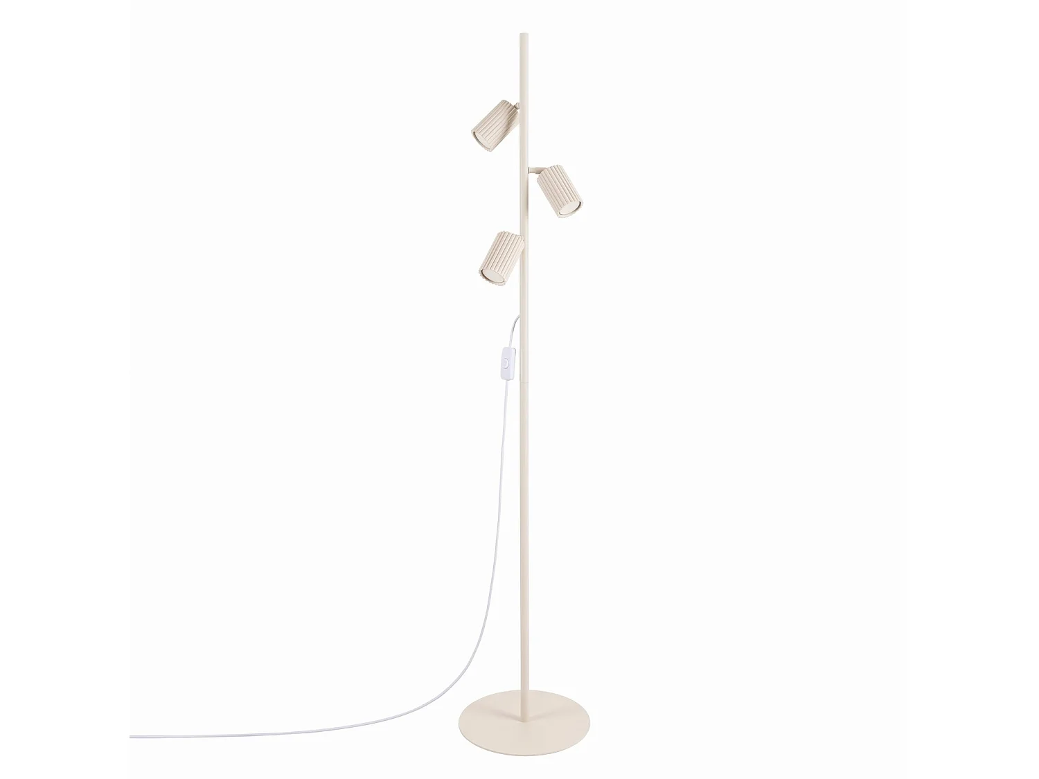 Lampy podłogowe minimalistyczny KARBON, aluminium – 3 źródło – L.30 x H.155 cm – beżowy 5027703
