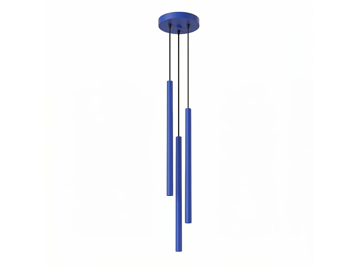 Lampy wiszące nowoczesny PASTELO, stal - 3 źródło - L.19.5 x H.115 cm - ultramaryna 5027798 - obrazek 1
