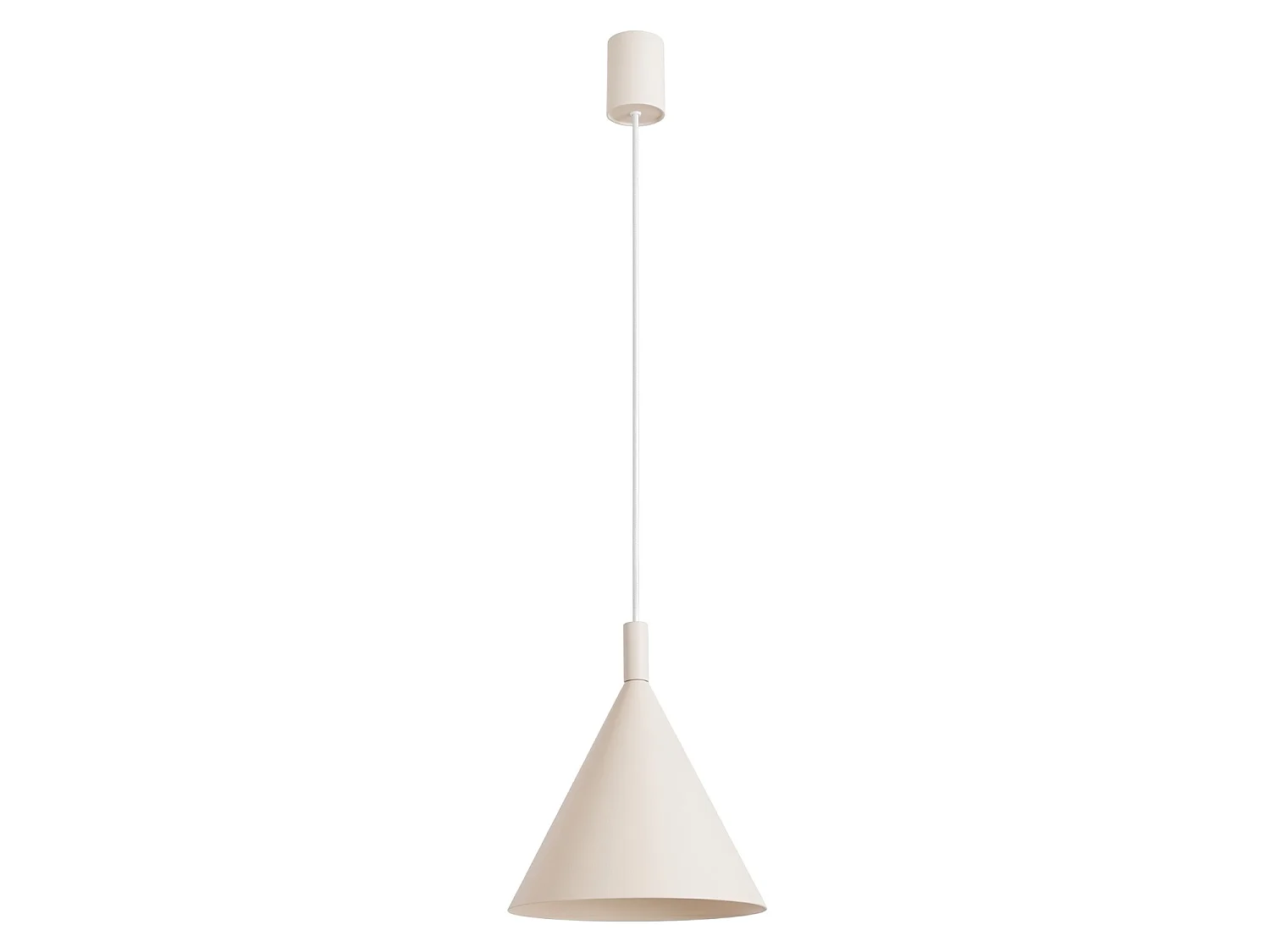 Lampy wiszące nowoczesny NOX, stal - 1 źródło - L.24.5 x H.140 cm - beżowy 5027799 - obrazek 1